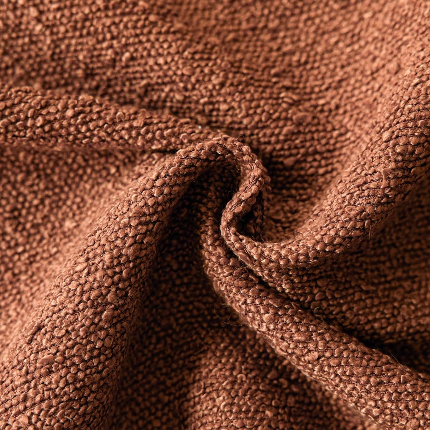 Foindtower Decorative Textured Boucle Throw Pillow Covers Accent Solid Pillow Cases Neutral Soft Cozy Couch Cushion Case for Chair Sofa Bedroom Living Room Home Decor 16x16 Inch,1PC,Burnt Orange Hazel