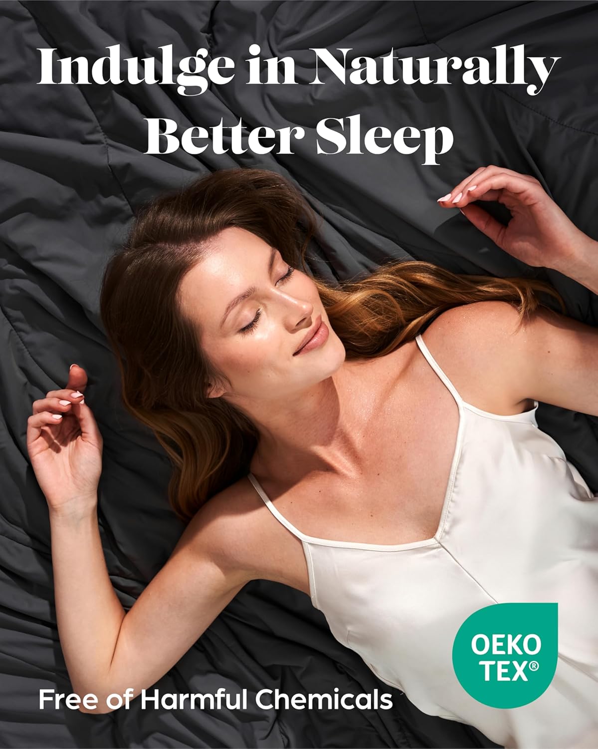 Lavish Comforts® Cooling Comforter King Size │Premium Soft Breathable Summer Cooling Blanket for Hot Sleepers │All Season Comforter │106"x96" Charcoal Dark Grey│Gift-Ready Box