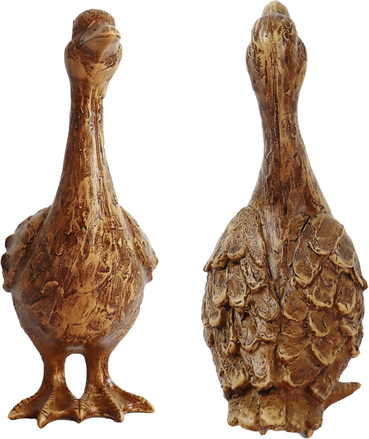 Hymmah Duck Home Decor Statue Rustic Home Decorations for Living Room, Boho Sculpture Resin Animal Collectible Figurines for Indoor Decor