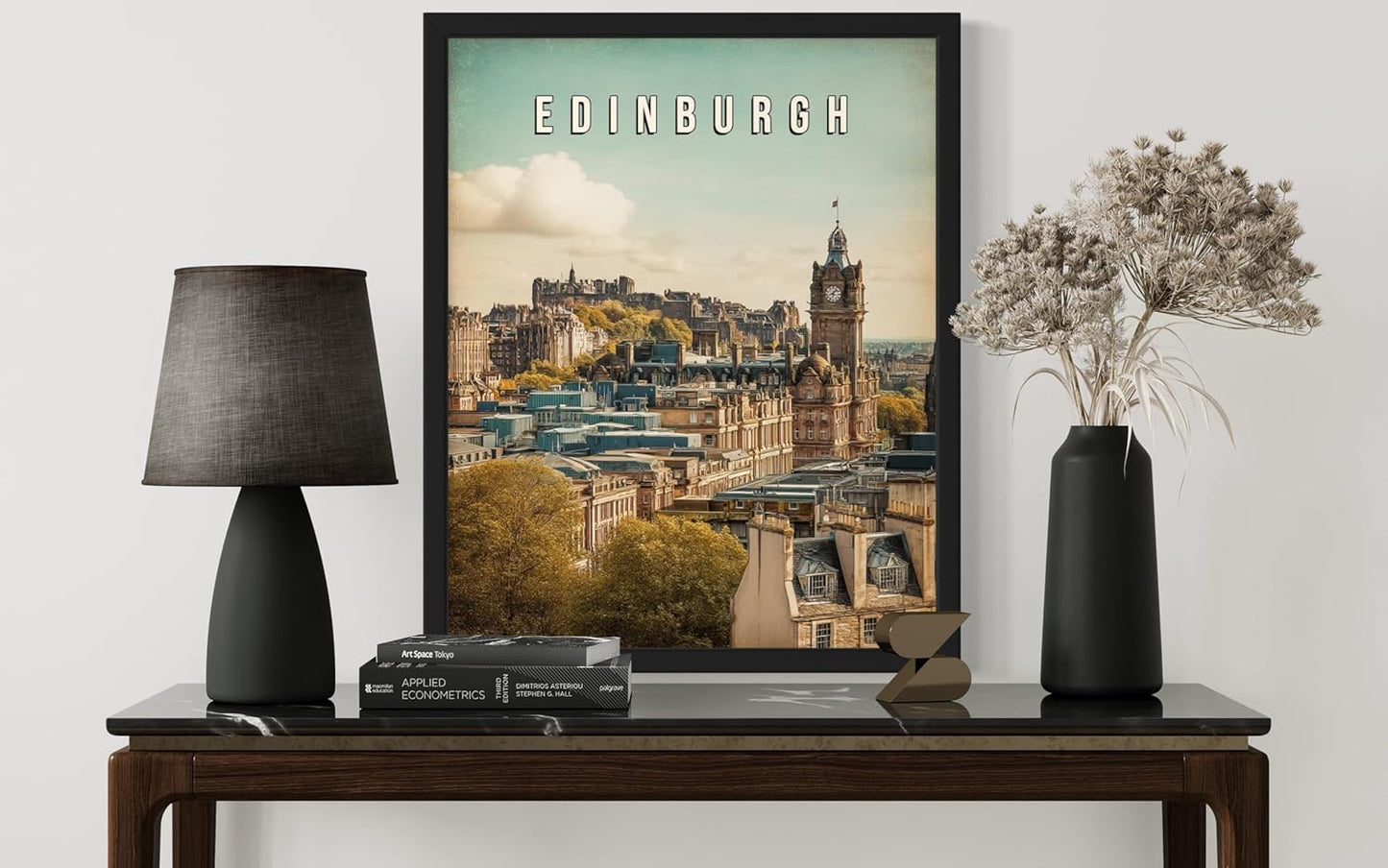 Edinburgh, Scotland Art Print Poster, Europe Vintage City Retro Photography Skyline Travel Bedroom Bathroom Living Room Decor 183 (Edinburgh, Scotland, 24 x 36 inches, Unframed)