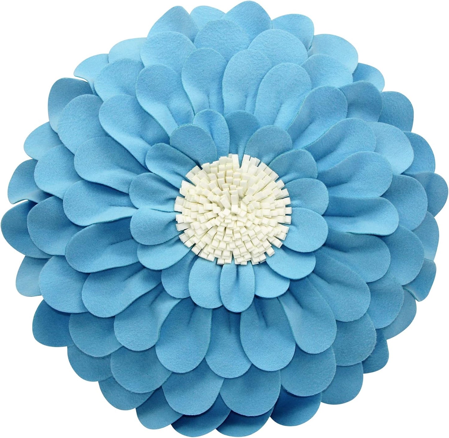 Decorative Flower Pillows – 3D Happy Daisy Flower Throw Pillow - Flower Shape Design Patented-Flower Shaped Pillow For Home Décor – Round Throw Pillows Soft & Cozy - Couch & Bed Flower Shape Pillow