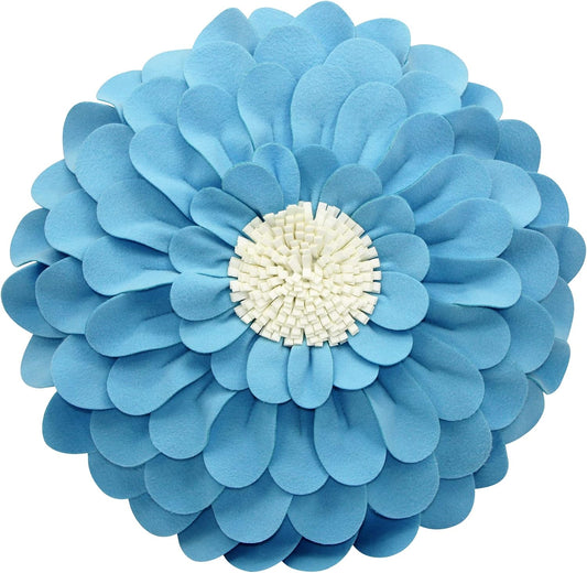 Decorative Flower Pillows – 3D Happy Daisy Flower Throw Pillow - Flower Shape Design Patented-Flower Shaped Pillow For Home Décor – Round Throw Pillows Soft & Cozy - Couch & Bed Flower Shape Pillow