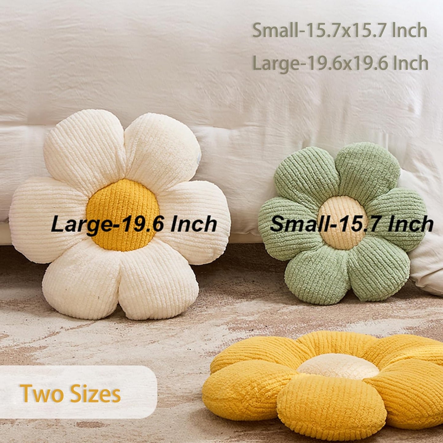 Flower Pillow Flowers Shaped Pillow Cushion Decorative Daisy Pillow for Bed Cute Throw Pillow Flower Floor Pillow Soft Seat Cushion Pink Cushion 15.7"