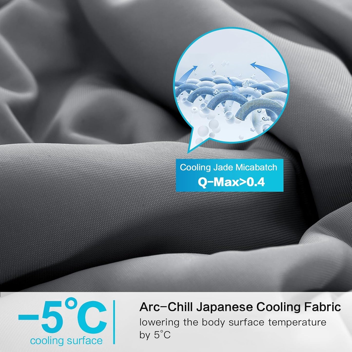 EASELAND All Season Cooling Comforter King, Cold Touch Fabric Absorbs Body Heat, 300GSM Super Soft, Cooling Blanket for Night Sweats Hot Sleeper (Dark Gray-All Season, King(108"X90"))