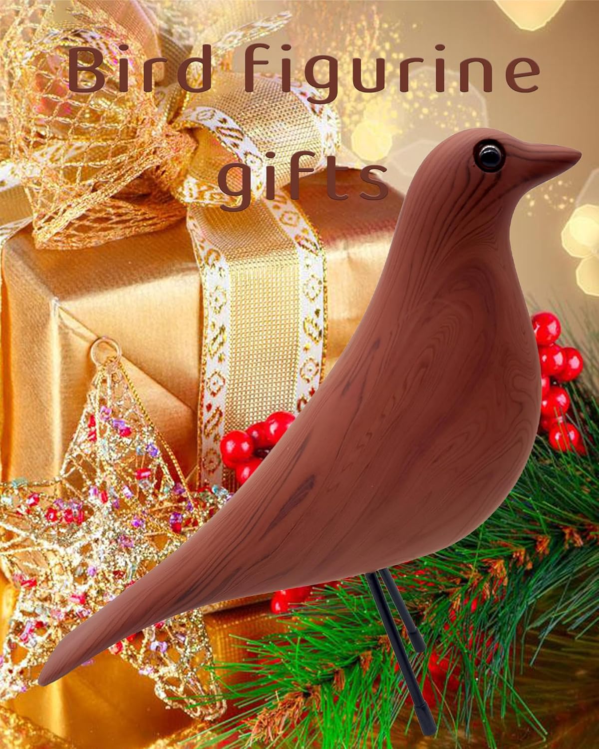 Mid Century Modern Bird Figurines - Decorative Sculptures for Living Room, Shelf, Mantle, TV Stand, Tabletop, Nightstand, Office, Kitchen - Unique Home Decor & Gifts for Bird Lovers