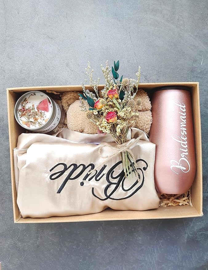 xin's convey Mini Dried Flower Bouquet (Pack of 6), Rose Bouquets, Party Favours, Bohemian Plate Decoration, Birthday Cake Dried Flower Gift Box Companion, Photography Props (Rose)