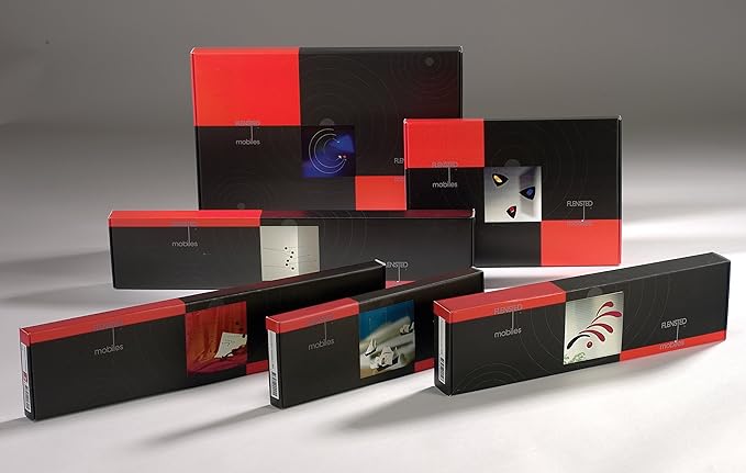 Flowing Rhythm Yellow Hanging Mobile - 18 Inches - Handmade in Denmark by Flensted