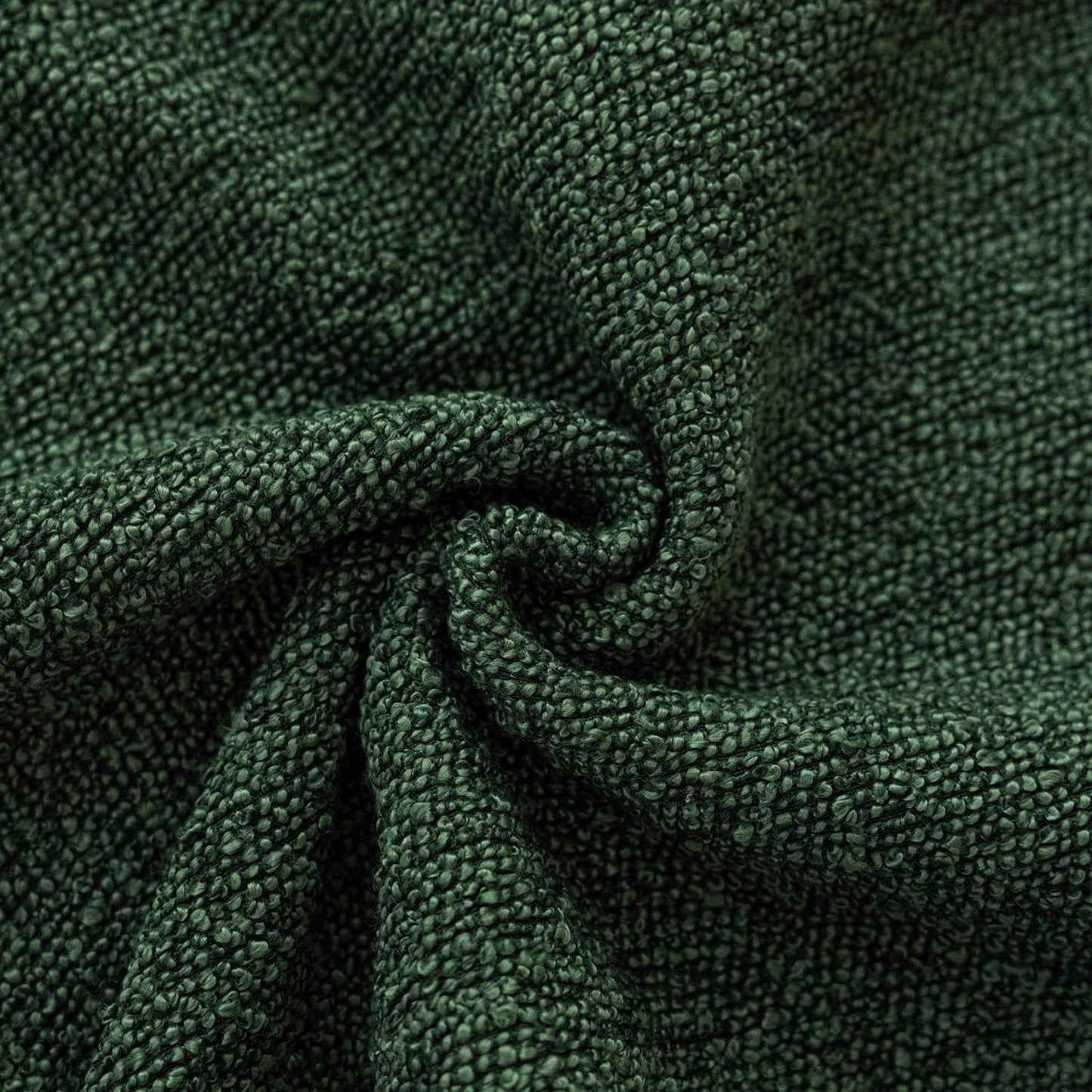 Foindtower Decorative Textured Boucle Throw Pillow Covers Accent Solid Pillow Cases Neutral Soft Cozy Couch Cushion Case for Chair Sofa Bedroom Living Room Home Decor 16x16 Inch,1PC,Pine Green