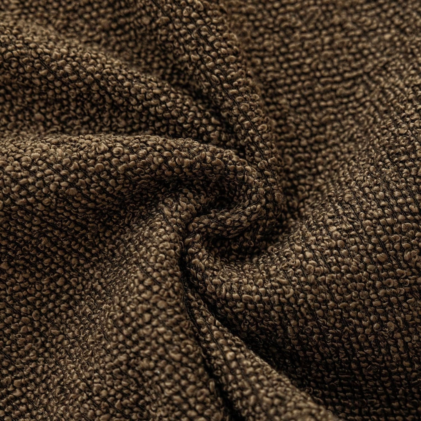 Foindtower Decorative Textured Boucle Throw Pillow Covers Accent Solid Pillow Cases Neutral Soft Cozy Couch Cushion Case for Chair Sofa Bedroom Living Room Home Decor 20x20 Inch,1PC,Chocolate