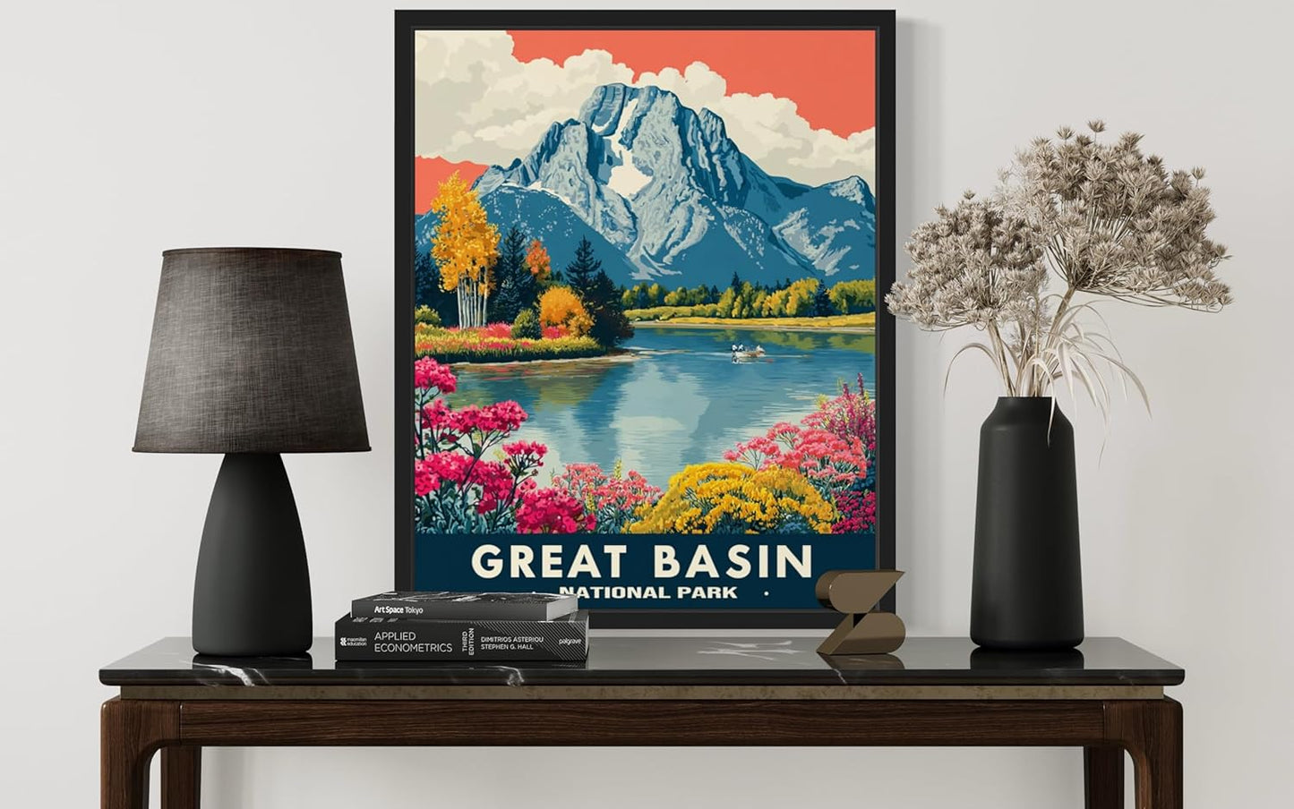 Great Basin National Park Art Print Poster, Vintage Retro Pop Art Travel Wall Art Bedroom Bathroom Living Room Decor 185 (Great Basin, 16 x 20 inches, Unframed)