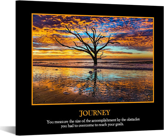 KREATIVE ARTS Canvas Wall Art for Droms Journey Quote Inspirational Prints Motivational Work Posters for Classroom Education Quotes Giclee Print Gallery Wrap Modern Home Decor (Journey)