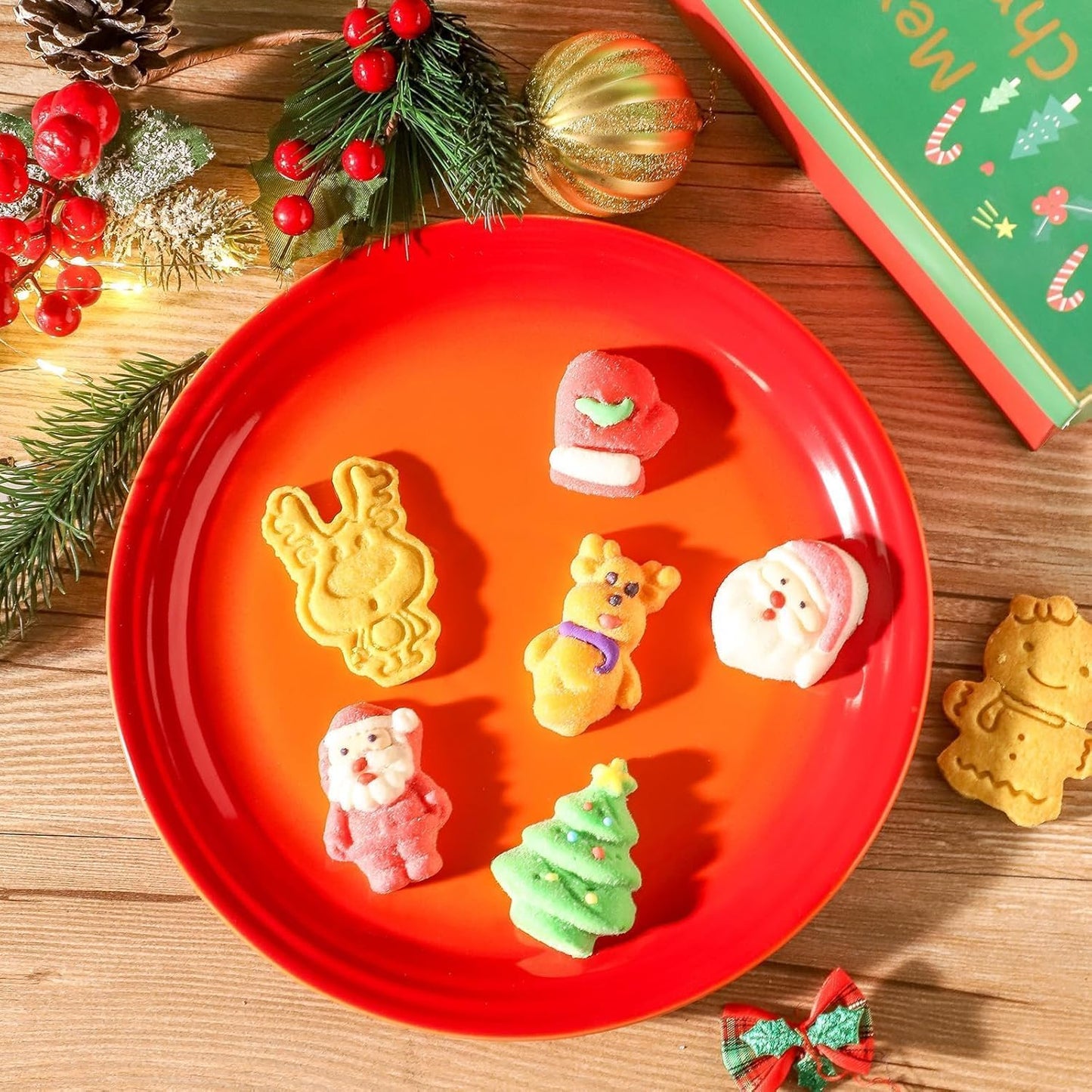 Hasense Ceramic Dinner Plates Set of 4, 10 Inch Premium Dinnerware Dishes,Salad Serving Plates Elegant & Durable, Oven, Microwave & Dishwasher Safe, Perfect for Family and Entertaining,Gradient Orange