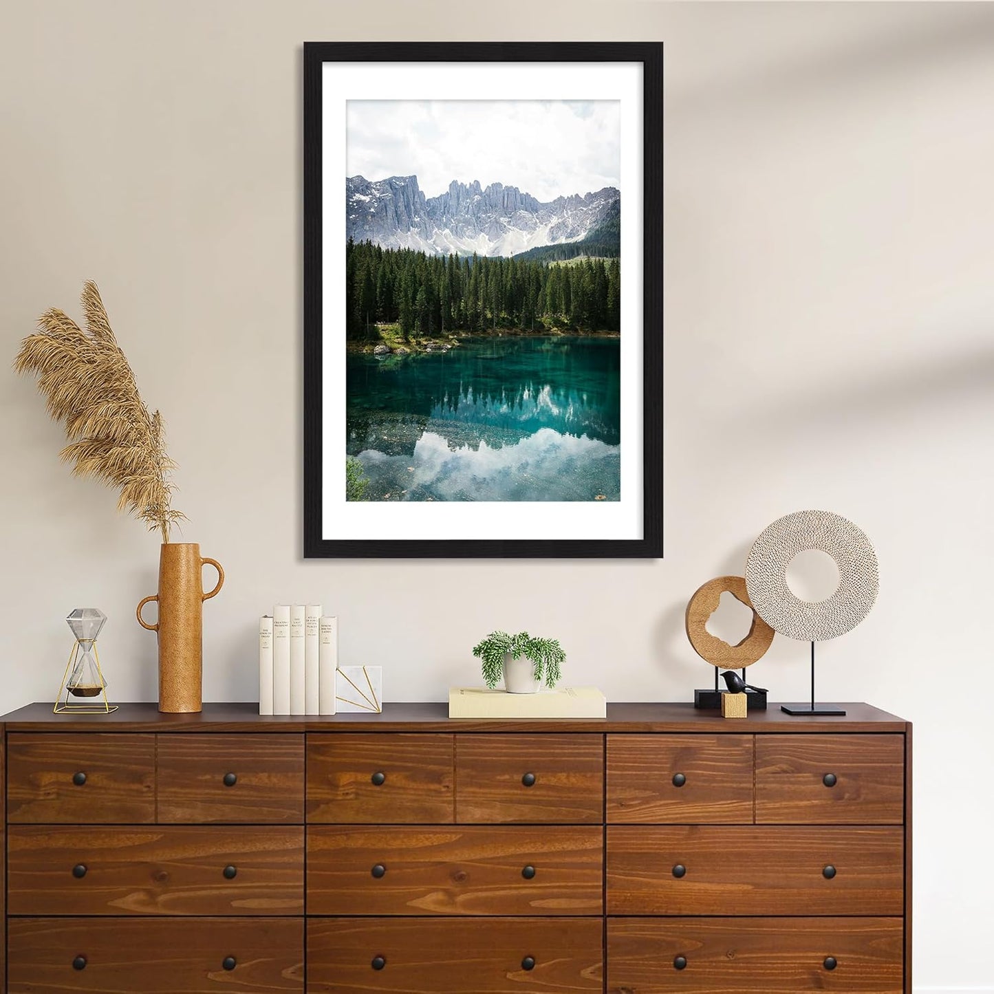 iRahmen 24x36 Poster Frame Set of 2 with Plexiglass, Black Frames Display Picture 20x30 with Mat or 24 x 36 Without Mat, Photo Frames for Gallery Wall Mounting Horizontal and Vertical