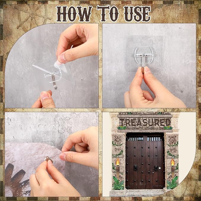 3 Pcs Jungle Safari Treasure Door Decorations Treasure Adventure Hunt Porch Banner Tropical Rainforest Leaves Safari Party Hanging Door Banner for Halloween Trunk or Treat Decorations