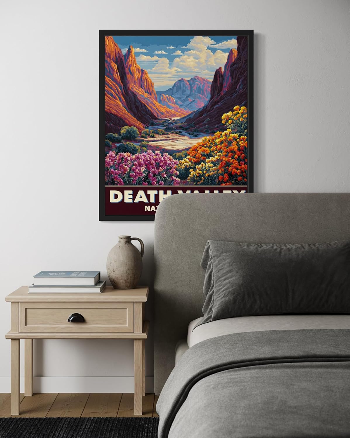 Death Valley National Park Art Print Poster, Vintage Retro Pop Art Travel Wall Art Bedroom Bathroom Living Room Decor 185 (Death Valley, 11 x 14 inches, Unframed)