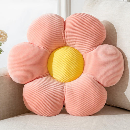 Flower Pillow, Flower Shaped Throw Pillow Cushion Seating six Petal15.75 Pink Flower PlushThrow Pillow Floor Pillows Home Decorative Seating Cushions