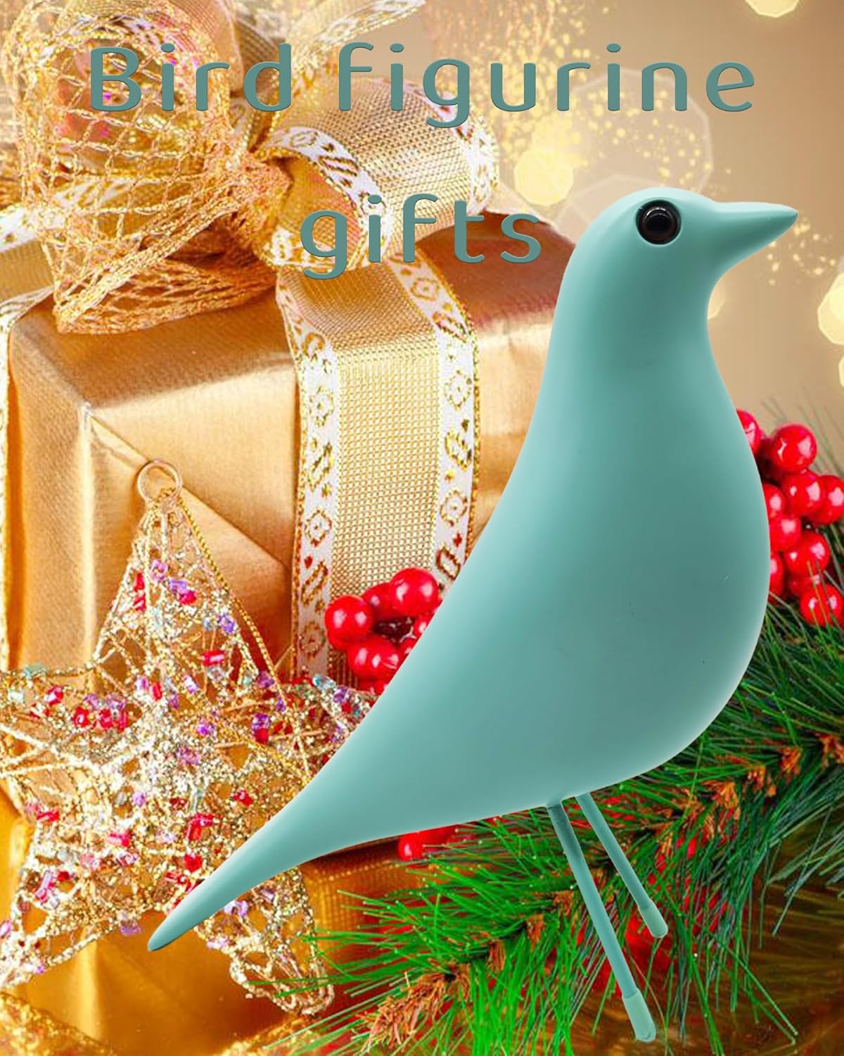 Mid Century Modern Bird Figurines - Decorative Sculptures for Living Room, Shelf, Mantle, TV Stand, Tabletop, Nightstand, Office, Kitchen - Unique Home Decor & Gifts for Bird Lovers