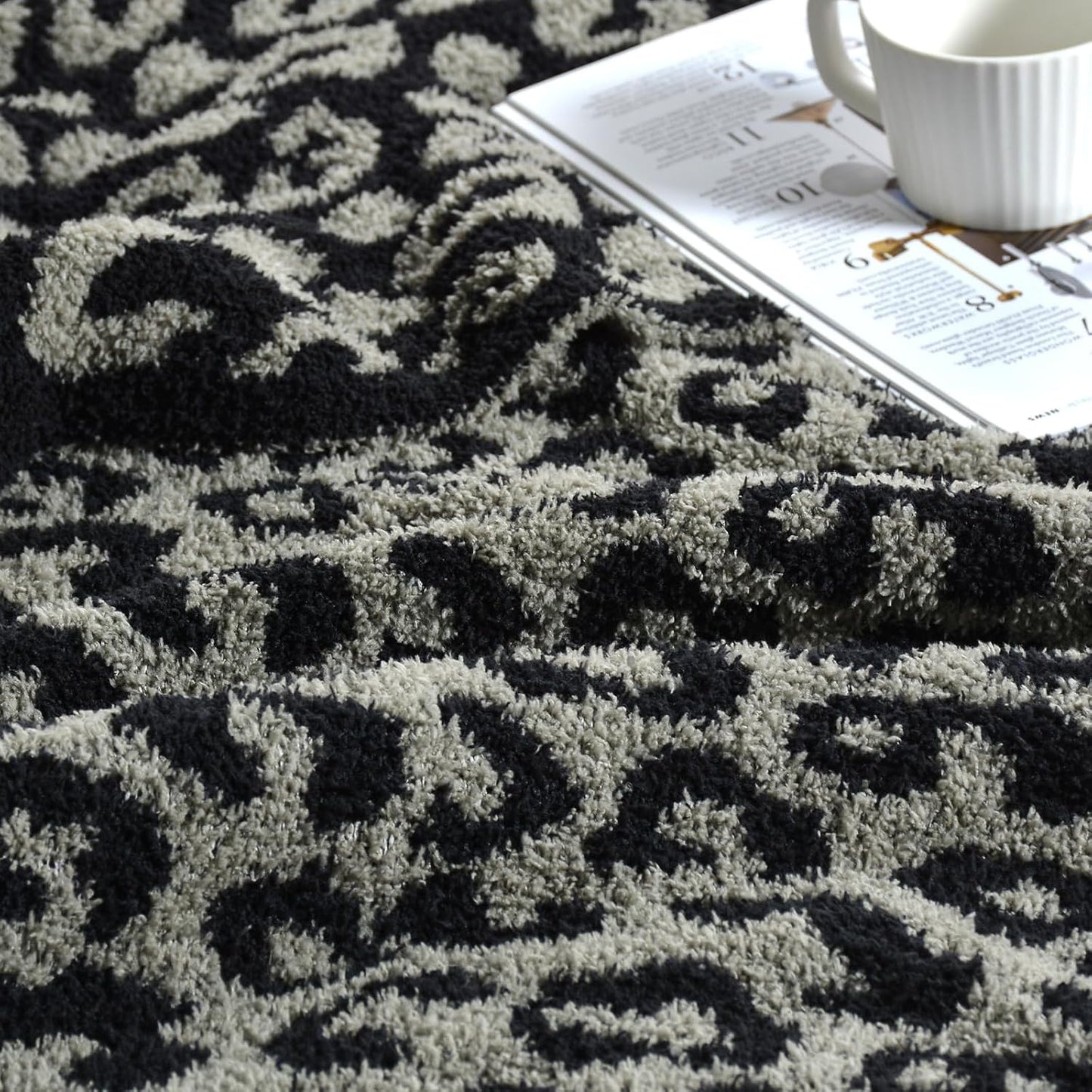 Leopard Knit Throw Soft Cozy Lightweight Blanket for Bed Sofa Couch Breathable Warm Cheetah Blanket Leopard Black 60x80 Inches