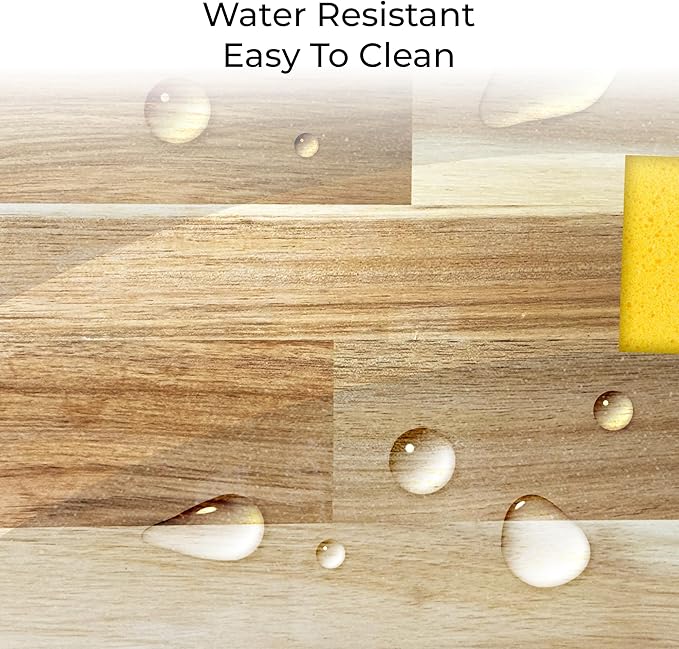 Round Stool Acacia Wood, 28" Height, 11" Round Top, Backless, Easy Assembly, Natural Wax Finish, Wooden Stool for Plant, Dining Room, Living Room, Garden, Makeup