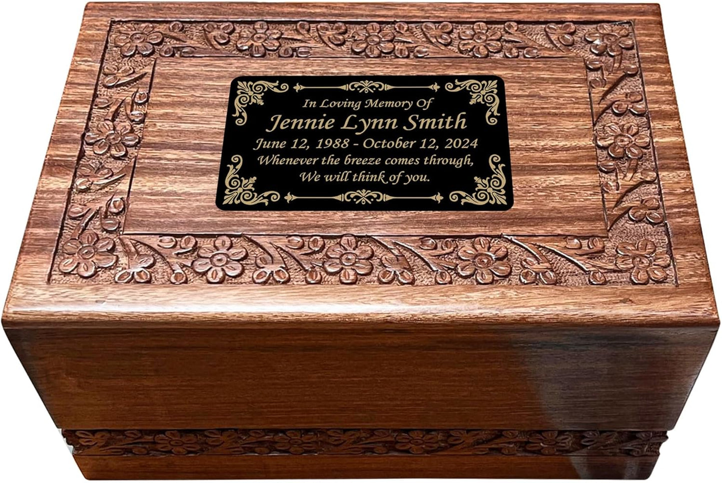 Beautifully Engraved Plaque, Plate, Name Plate in Black and Gold - 4.5" x 2.5" and More Sizes