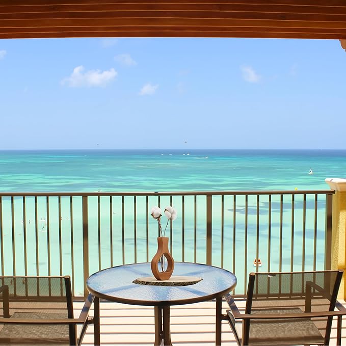 Wood Vase for Flowers Decor | Modern Boho Minimalist Vase Circle with Hole Decorative Vases Home Offices Living Room Table Vase Decorations (Wood-Vase-2)