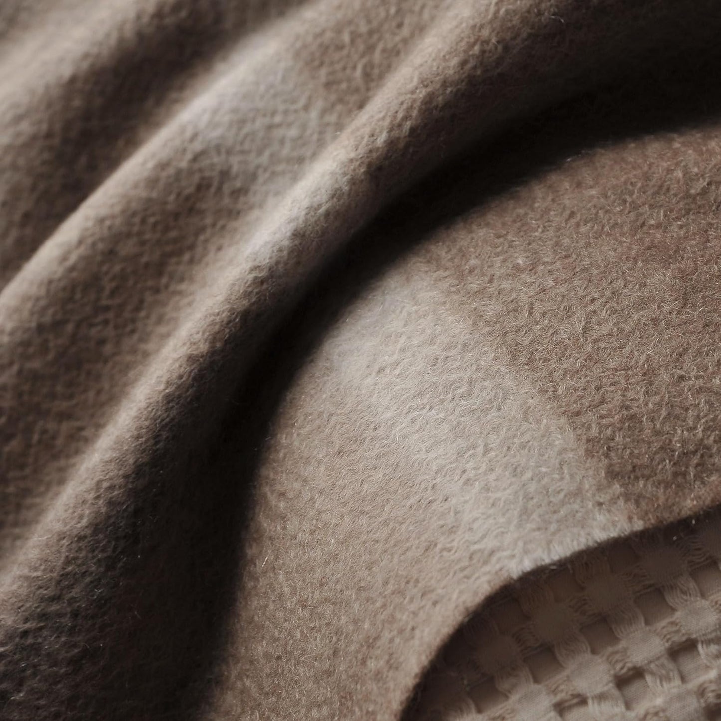 EP Mode 100% Pure Cashmere Throw Blanket for Sofa, Classic Design with Gift Box (Neutral Windowpane)