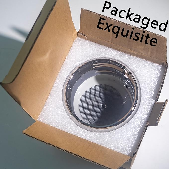 4.7 Inch Modern Plant Pot Silver Ceramic Glaze Succulent Planters for Indoor Unique Pots, Planter with Drainage Holes Small Bubble Porcelain for Herb Snake Plants