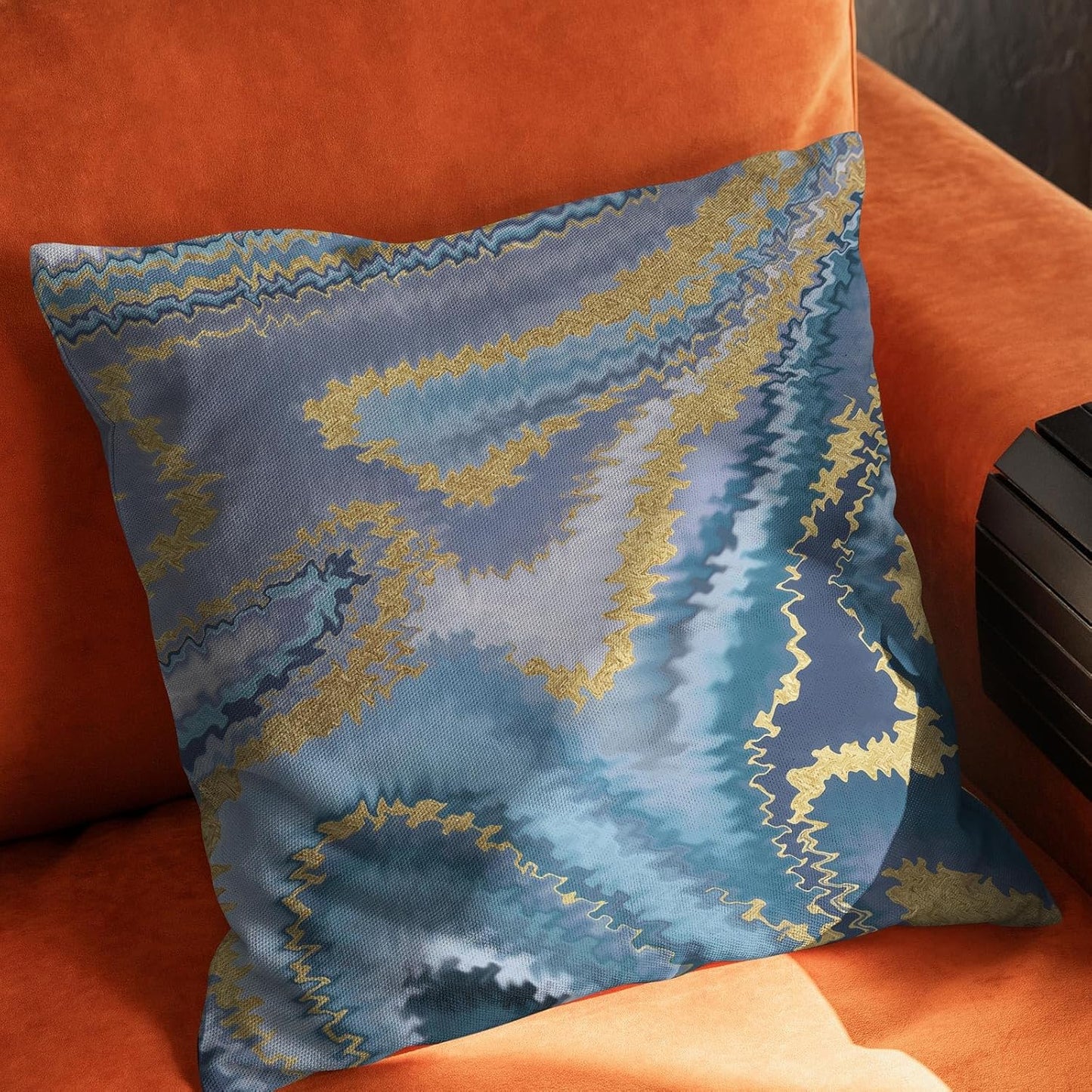 Marble Throw Pillow Cover，Ink Marble Texture Pillow Covers Farmhouse Decorative Cushion Case Sofa Pillow Case 18x18 Inch