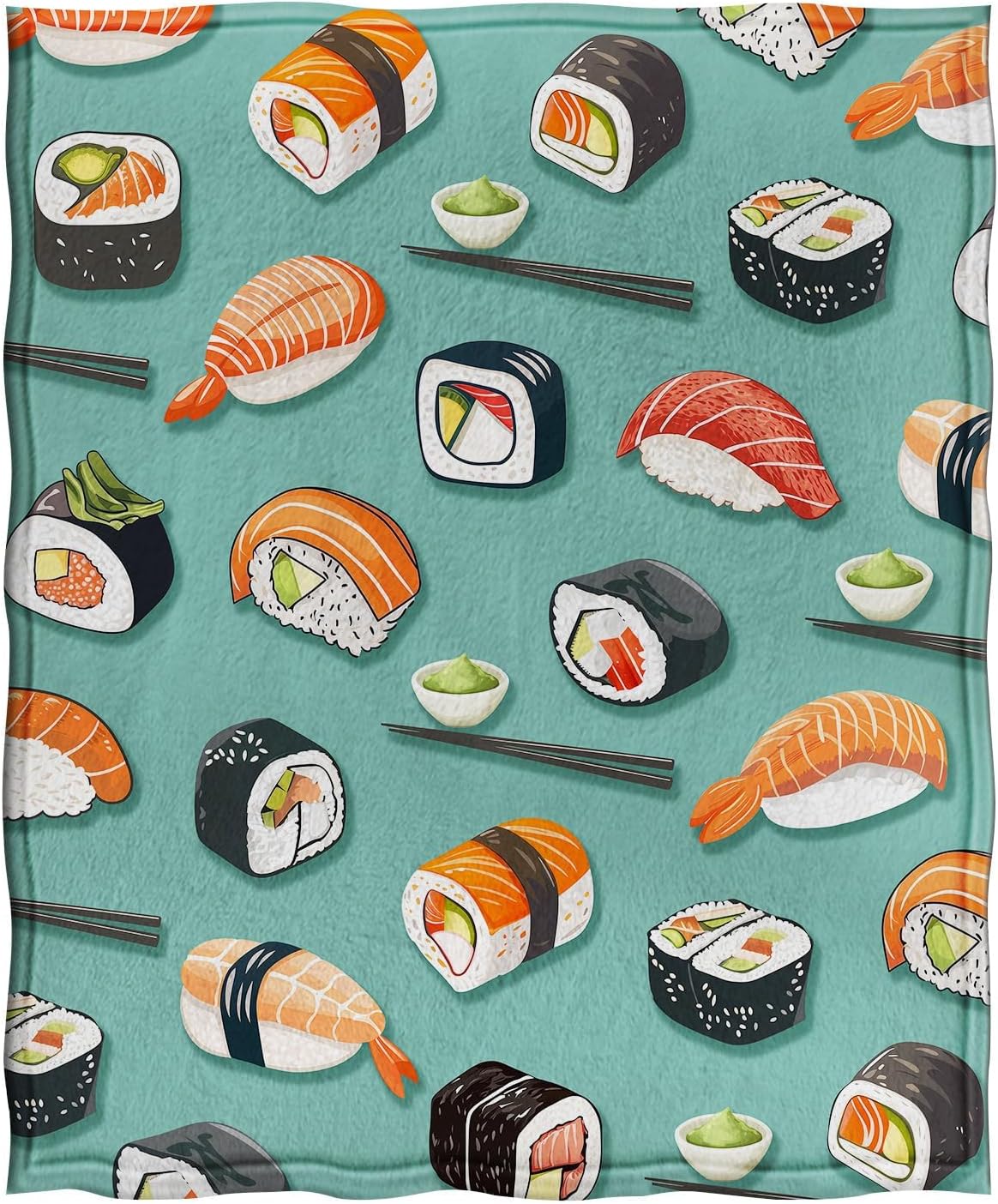 Jekeno Food Blanket Gifts for Women Kids Girls Boys Mom Wife Men Birthday Christmas Halloween Easter Presents Home Bedroom Living Room Bed Sofa Decor Plush Throw 60"x80"