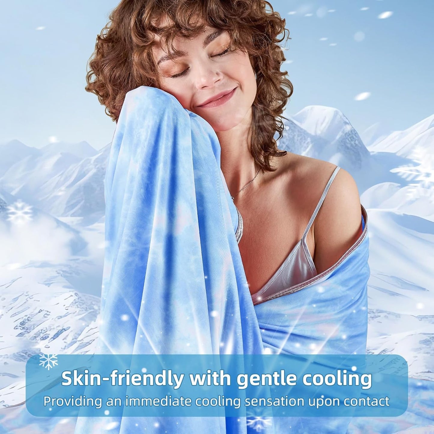 inhand Cooling Blanket King Size (90"x108"), Cooling Blankets for Hot Sleepers, Absorbs Heat to Keep Adults Cool for Summer Nights Sweats, Thin Cold Lightweight Blanket for Couch Bed, All Season Use