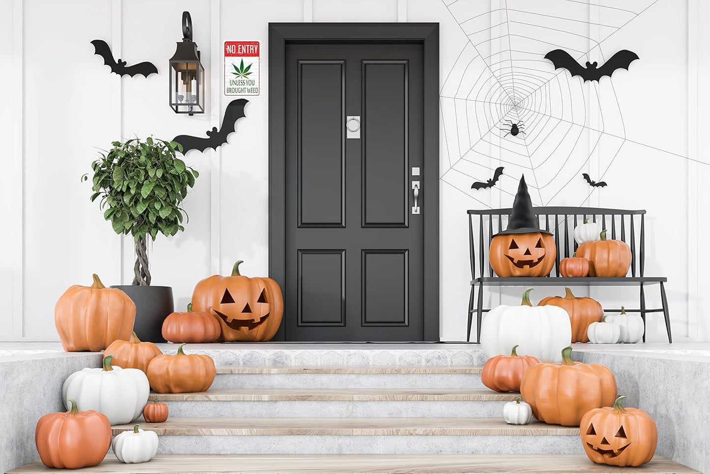 Funny Metal Sign For Garage Weed Decor Man Cave Ideas Yard Stuff Or Wall No Entry Unless You Brought Weed 420 Blaze It Friendly Gift 8x12 In