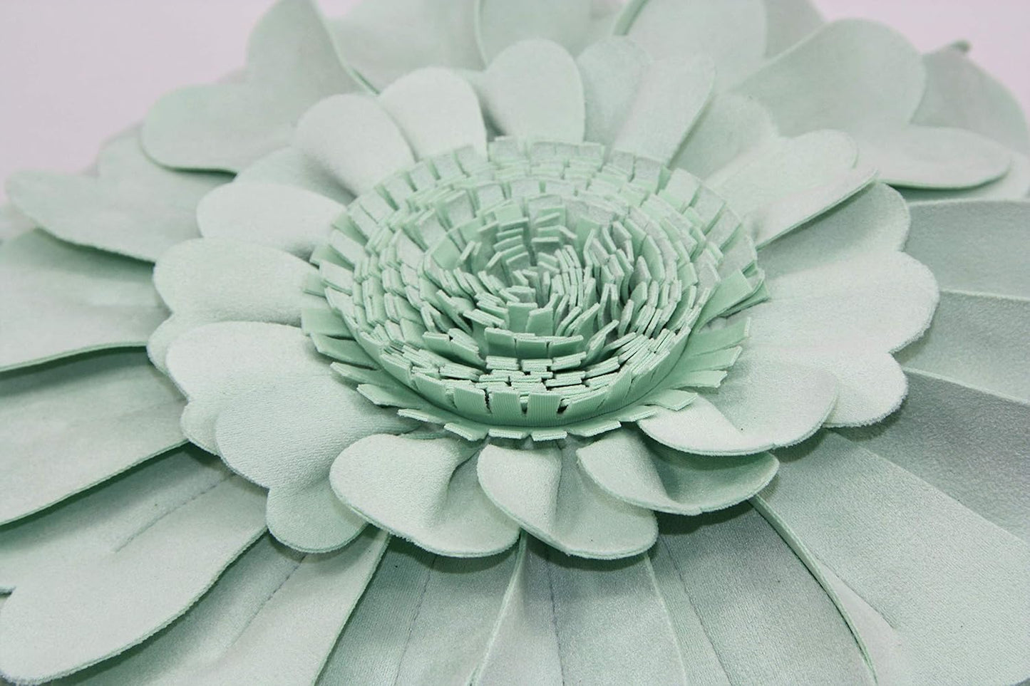 Contempo Lifestyles Flower Pillow – Decorative Pillow 3D Round Throw Pillows for Home Décor – Handmade Sweetheart Flower Pillow for Bed & Couch-Sunflower Pillow - 13 Inch Mint