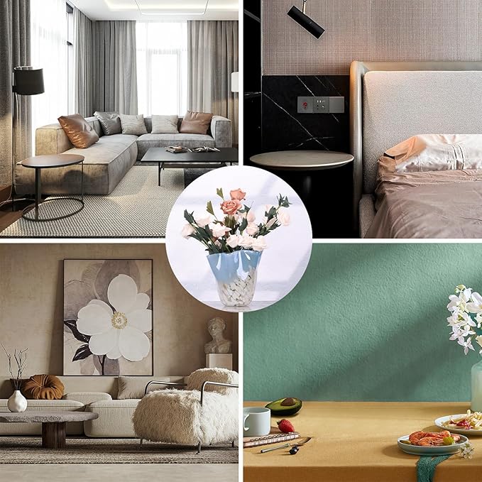 Hand Blown Glass vase, Blue Glass Art Wide Mouth vase for Home Living Room, Fireplace Decor, Table centerpieces, entryway Tables and Wedding Decor.