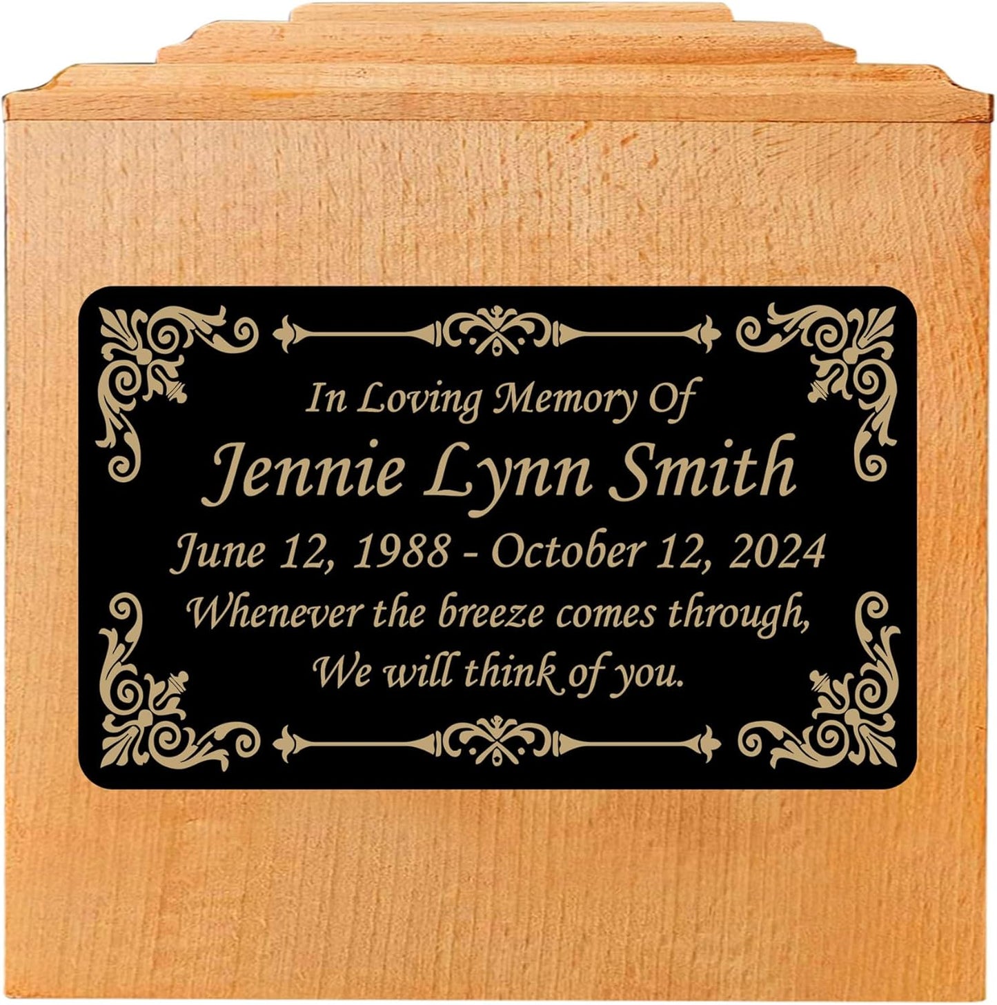 Beautifully Engraved Plaque, Plate, Name Plate in Black and Gold - 4.5" x 2.5" and More Sizes
