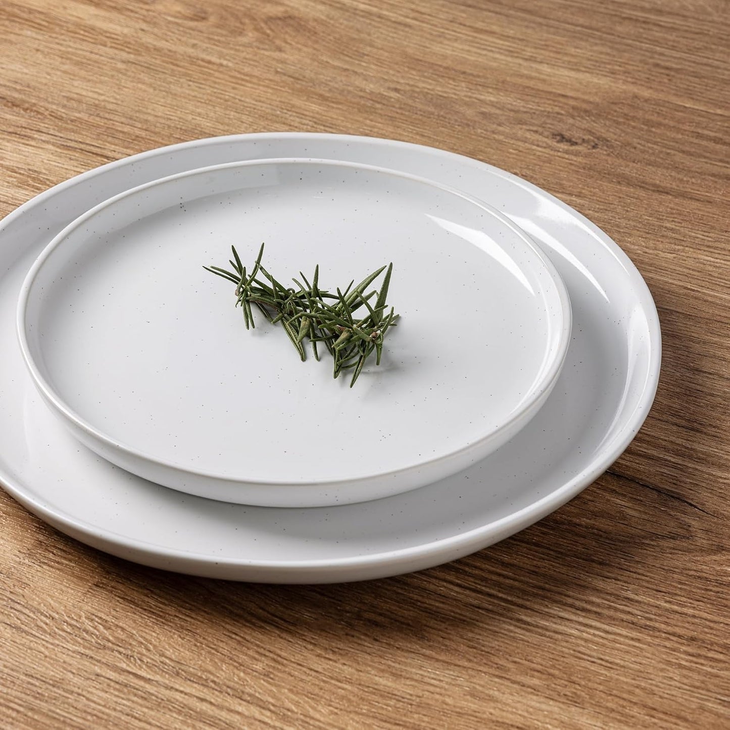 GBHOME Ceramic Dinnerware Set for 4, 12pcs Stoneware Plates and Bowls Sets, Handmade Chip and Scratch Resistant Dishes Set, Dishwasher & Microwave Safe