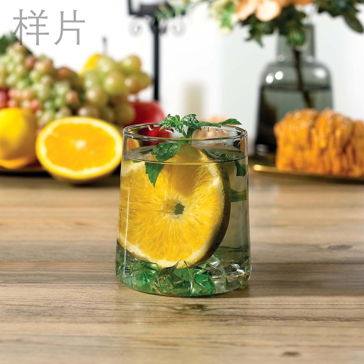 Joseph Sedgh Collection Smokey Grey Glass Tumbler Set of 4 – 16.5 oz Borosilicate Glassware – Durable, Lead-Free, Dishwasher Safe – Modern Grey Drinking Glasses for Home