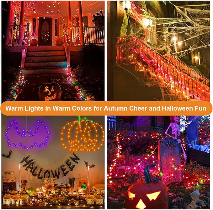 ZGWJ USB Fairy Lights Battery Powered Dual Power with Remote Timer, 2 Pack 50 LED 16FT Twinkle String Lights 8 Modes Waterproof for Bedroom,Halloween,Christmas,Parties Wedding Decoration Multicolor