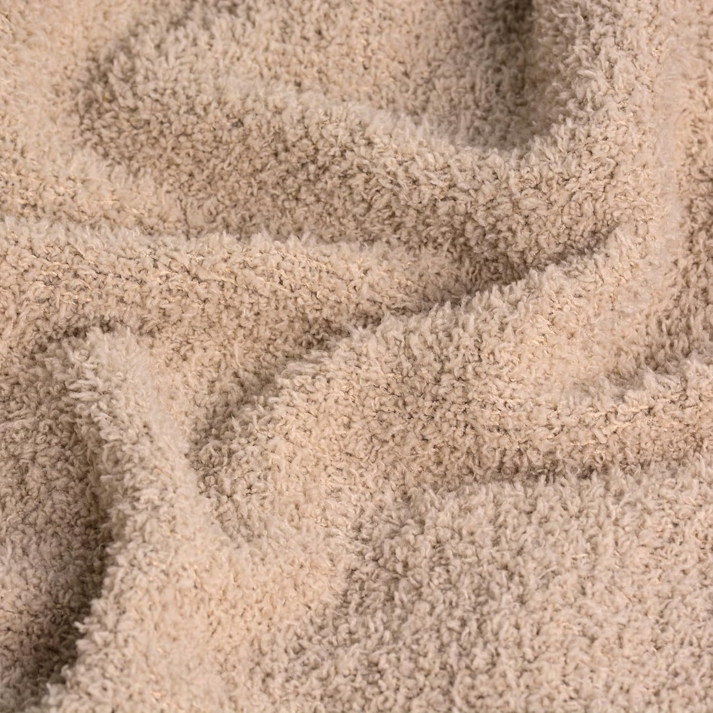 JOOJA Cream White Blanket Warm Queen Size Fuzzy Knitted Blanket, Oversized Luxury Bed Blankets, Soft Queen Blanket for Bed, Lightweight Plush Blanket Queen Size for Cozy Nights (Dusty Rose, 90x90)