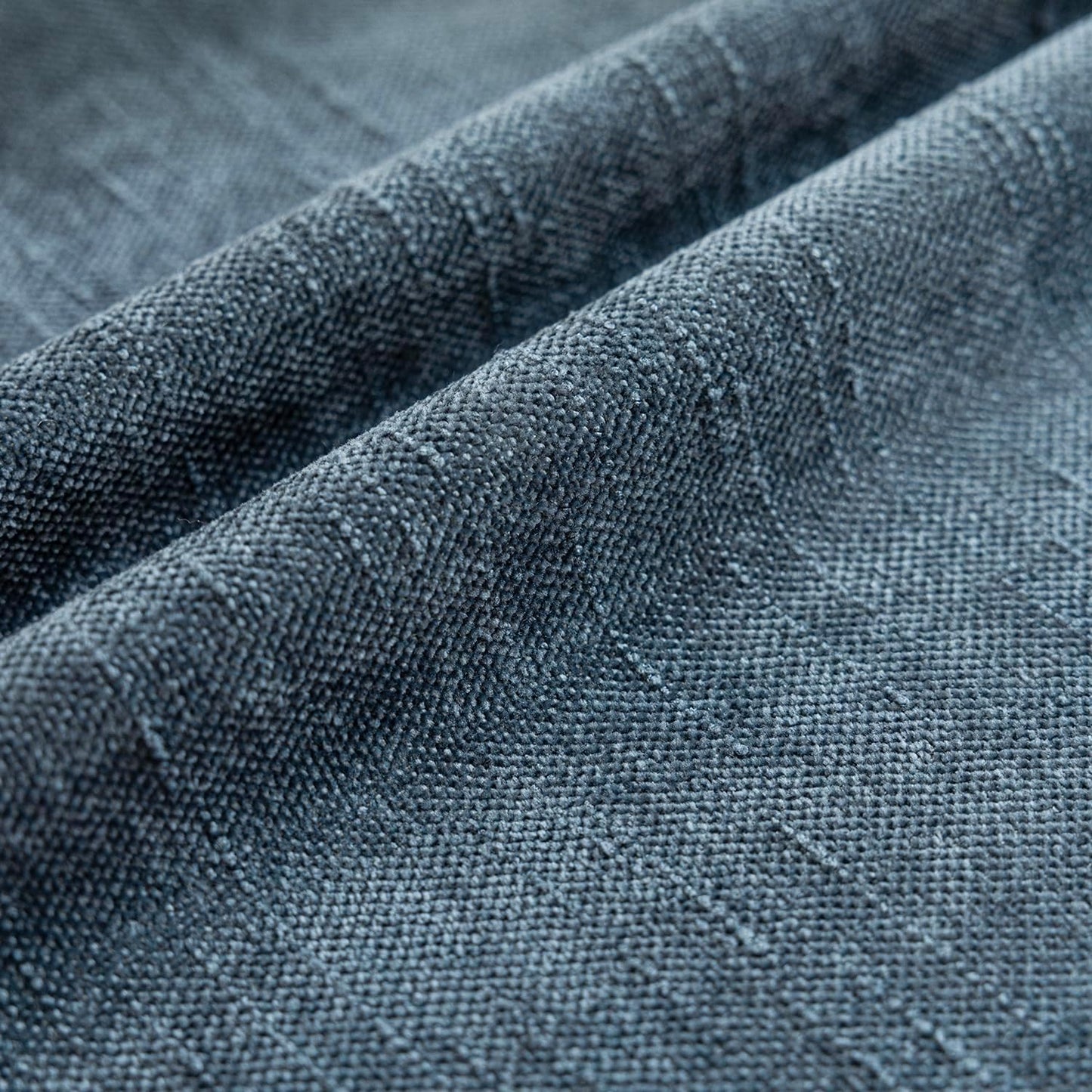 Foindtower Pack of 2 Soft Textured Chenille Throw Decorative Pillow Covers Square Accent Solid Cushion Cover Cozy Neutral Farmhouse Pillow Case for Couch Sofa Bedroom Living Room 20x20 Inch,Blue