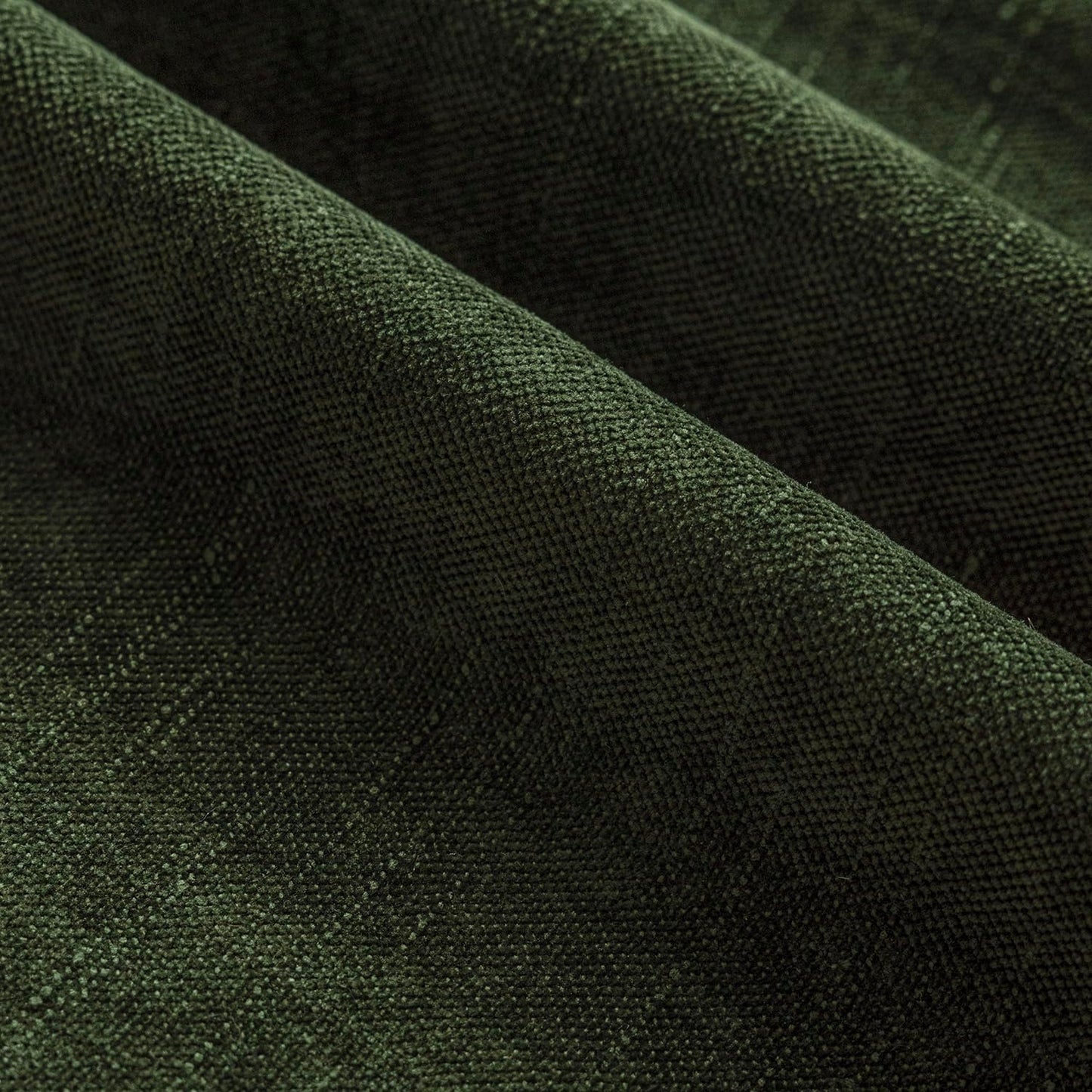 Foindtower Pack of 2 Soft Textured Chenille Throw Decorative Pillow Covers Square Accent Solid Cushion Cover Neutral Farmhouse Pillow Case for Couch Sofa Bedroom Living Room 22x22 Inch,Dark Green