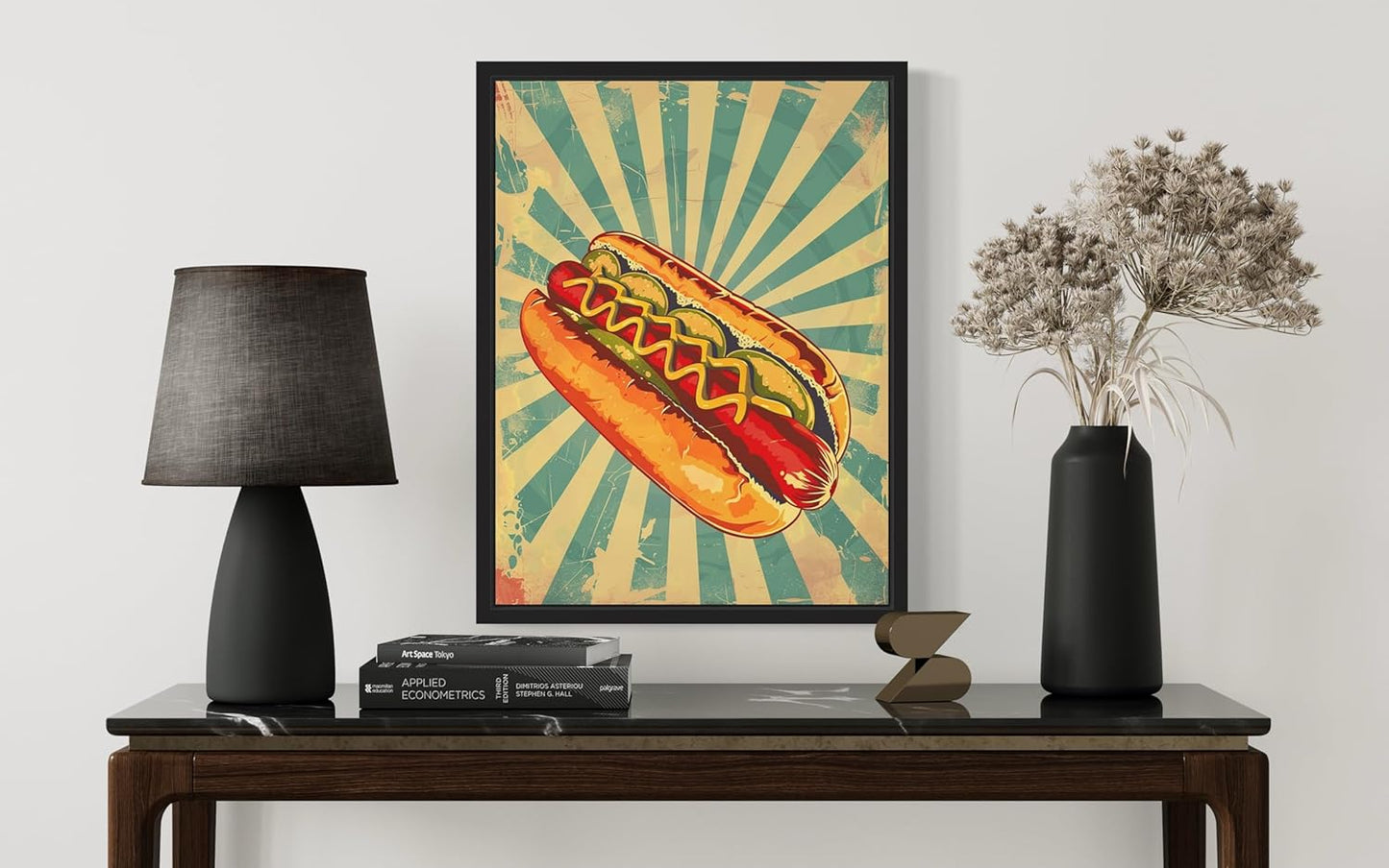 Hotdog Pop Art Poster Print, Vintage Retro Wall Art Decor Paintings Classic Artwork for Bedroom Living Room Decorations. (Hotdog, 24x36 inches (Unframed))
