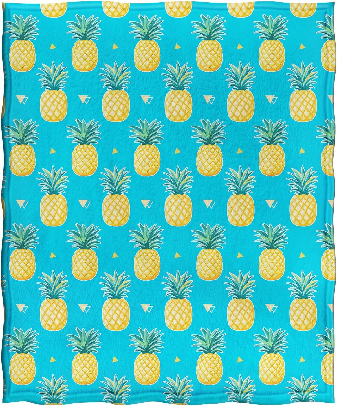 Jekeno Pineapple Fruit Blanket Gifts for Women Kids Girls Boys Mom Wife Men Birthday Christmas Halloween Easter Presents Home Bedroom Living Room Bed Sofa Decor Plush Throw 60"x80"