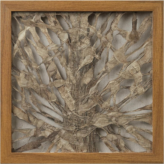 FOLKOR Abstract Wall Art Decor for Home Apartment, 12" Handmade Paper Shadow Box Artwork, Geometric Wall Hanging Plaque for Living Room Bedroom Coffee Book Shop Birthday Housewarming Wedding Gift