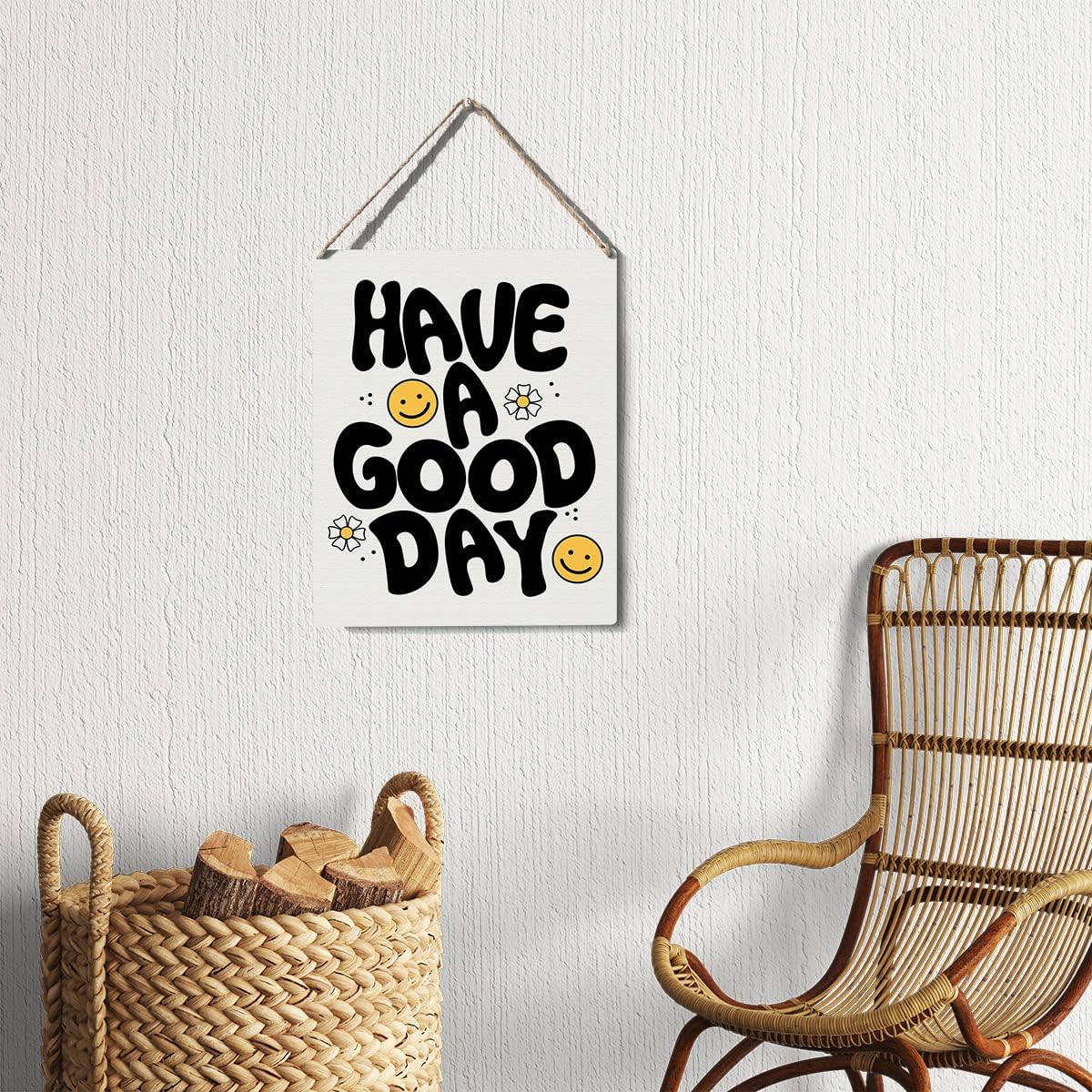 Inspirational Quote Sign Classroom Decor Have a Good Day Wall Sign Plaque Hanging Posters Artwork 8”X10” Rustic Home Office Decoration