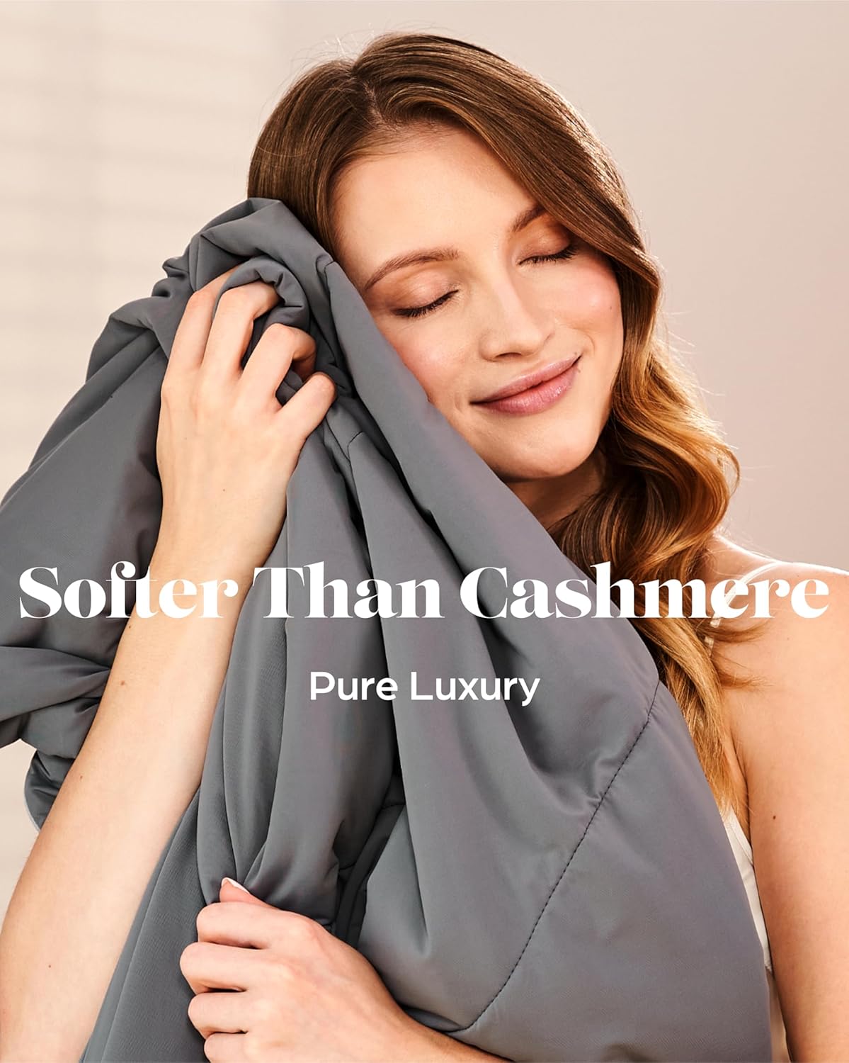 Cooling Comforter Blanket for Hot Sleepers, Twin Soft Cooling Blanket, Cool Bedding for Night Sweats, All-Season Breathable Premium Bedding Lightweight Comforter 68''x90'' - Twin Dark Grey