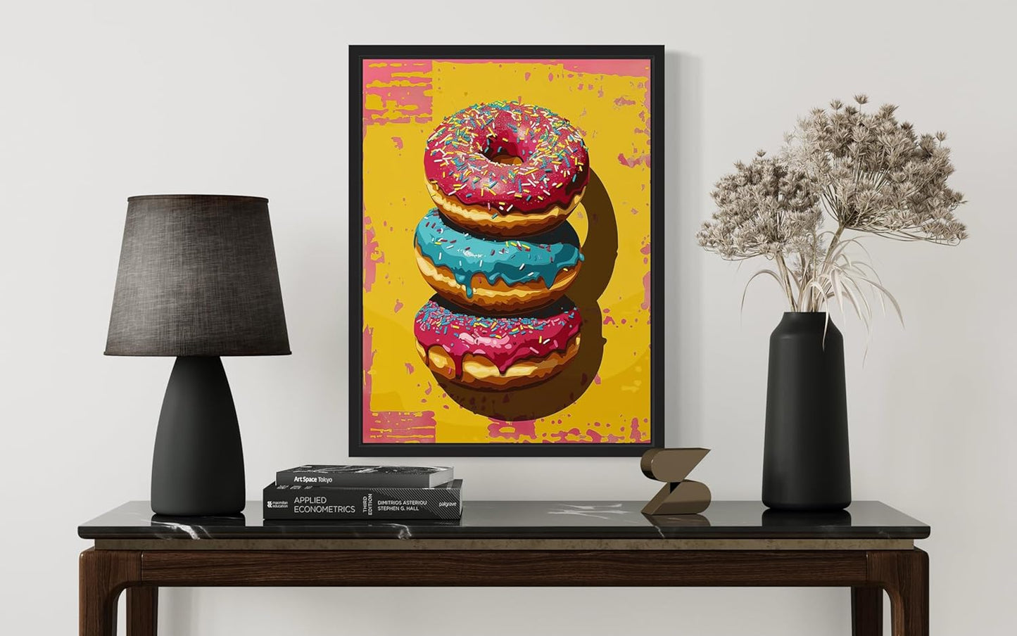 Donut Pop Art Poster Print, Vintage Retro Wall Art Decor Paintings Classic Artwork for Bedroom Living Room Decorations. (Donut, 24x36 inches (Unframed))