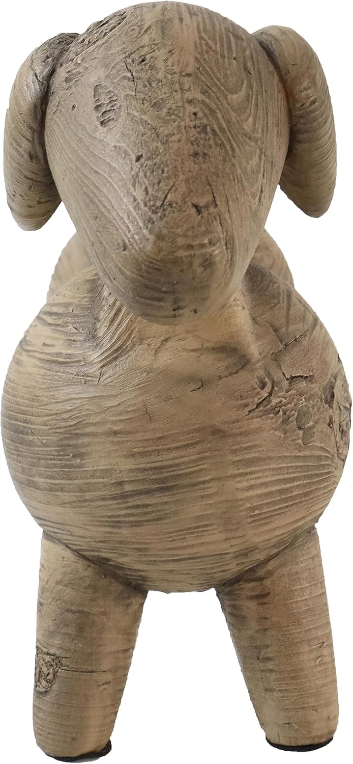 Hymmah Dog Home Decor Statue Rustic Home Decorations for Living Room, Boho Sculpture Resin Animal Collectible Figurines for Indoor Decor