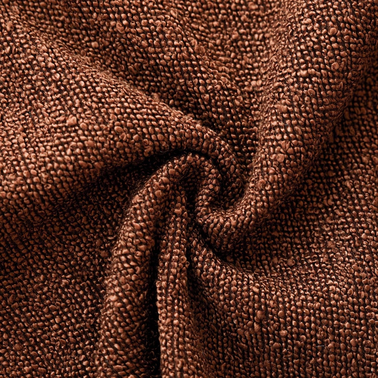 Foindtower Decorative Textured Boucle Throw Pillow Covers Accent Solid Pillow Cases Neutral Soft Cozy Couch Cushion Case for Chair Sofa Bedroom Living Room Home Decor 26 26 Inch,1PC,Red Taupe