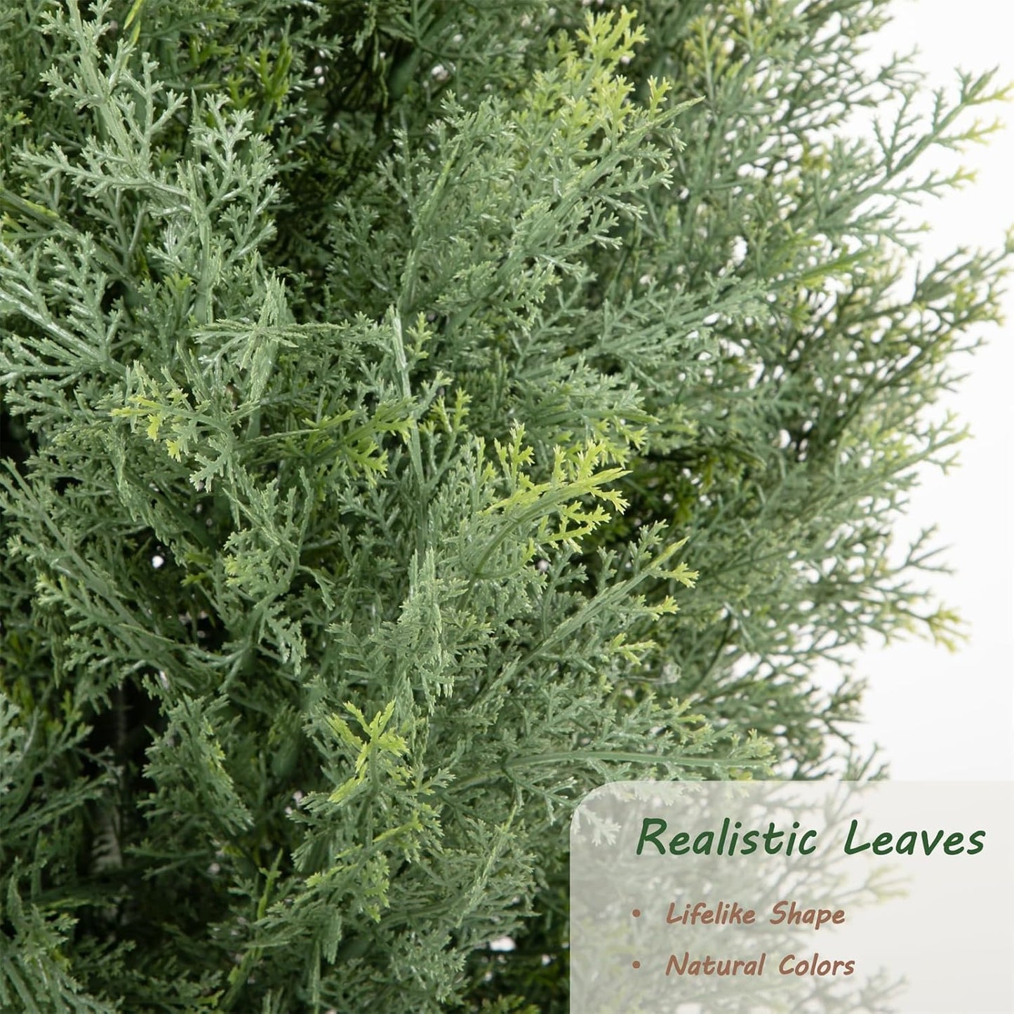 Bellacat 5ft UV Resistant Artificial Topiary Trees Outdoor, 60in Faux Cedar Tree with Full & Realistic Leaves, Fake Cypress Tree for Front Door Proch Patio Deck Balcony Yard Decor 2Pack