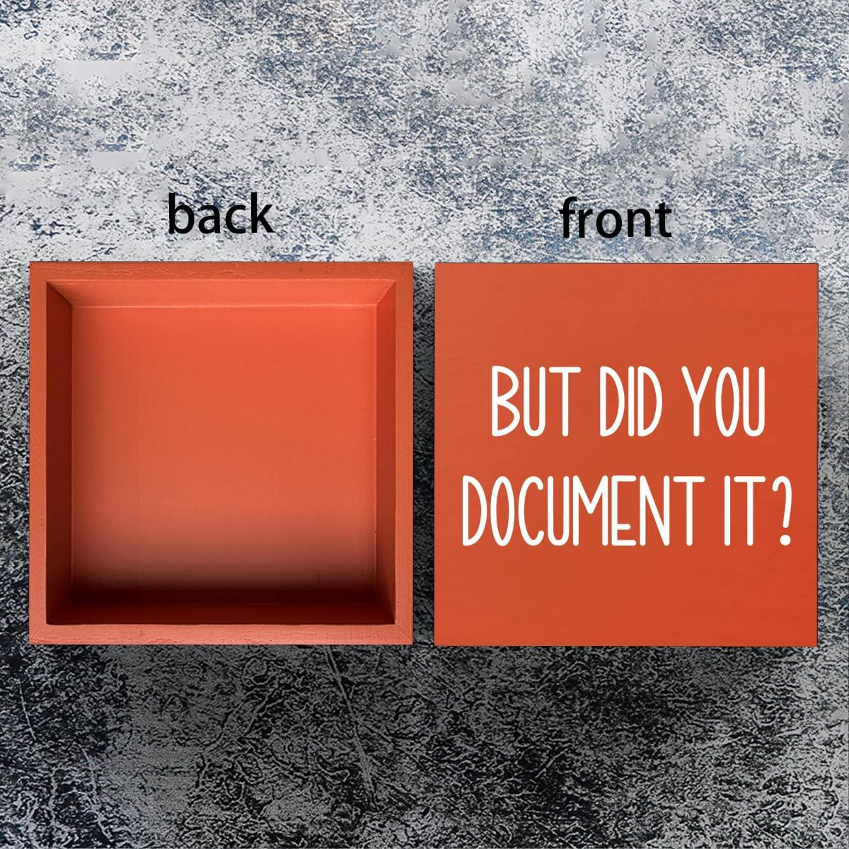 Halloween Office Desk Decorations - But Did You Document Sign, Work Gifts for Accountant HR Boss Employee Coworker, Cubicle Shelf Table Decor